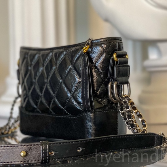 New Beautiful Cowhide Genuine Leather Chain Quilted Luxury Classic Shoulderbag - Picture 4 of 9